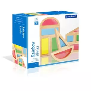 Сортер  Набор Guidecraft  Rainbow Blocks  - Радужные блоки набор. 10 деталей, G3015 — 345338 — 1