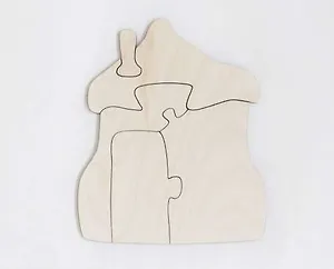 Игрушка, Развивающая игрушка: Пазл-раскраска Хижина IG0109