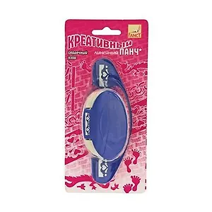 ACTION! Fancy Панч креативный СЕРДЕЧНЫЙ УЗОР, линейный, d=40мм в блист. FDP400/4