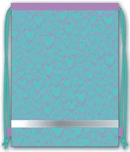 Мешок для обуви Феникс+ Фактура. Сердечки 36*48см,1 отделение, светоотражающая лента 43312