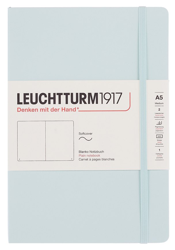 Книга для записей A5 61л нелин. "Medium" мягк.обложка, цвет мятный, Leuchtturm1917 3166575 — 1