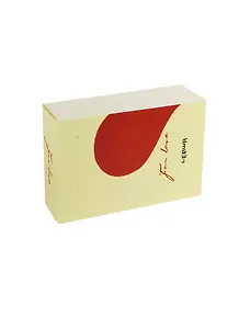 Блокнот Сердце белый с половинкой красного сердца (003238) (9х5,5) (Карамба)