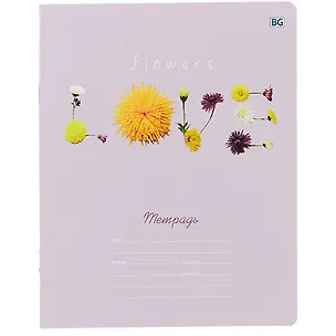 Тетрадь в линейку BG, Love Flowers, 24 листа, в ассортименте 249967