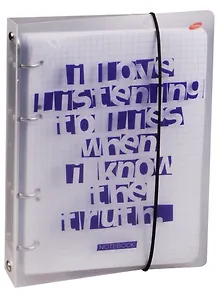 Тетрадь на кольцах в клетку Academy Style, Letters, 100 листов