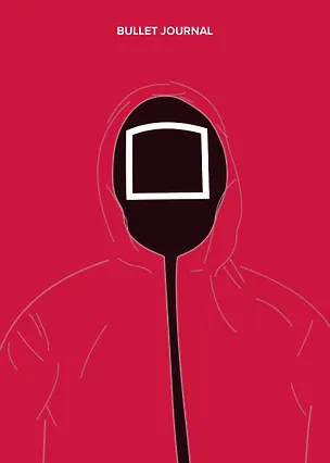 Блокнот в точку Bullet journal "Игра в кальмара. Квадрат", А4, 80 страниц 2884134