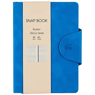 Записная книжка А6 80л лин. "Snap book. No 4" иск.кожа, интегр.переплет, клапан, термотиснение, ляссе, инд.уп. 262415