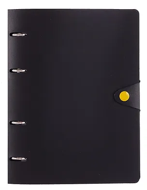 Тетрадь на кольцах «Favorite Black. No 1» 80 листов в клетку, сменный блок - Listoff 3090730