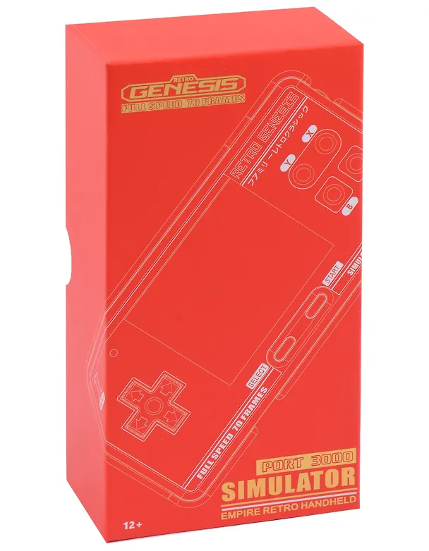 Портативная игровая приставка Retro Genesis Port 3000 (черно-красная, 10 эмуляторов, 4000+игр, 3.0 экран IPS, SD-карта, сохранения) 2978317 — 1