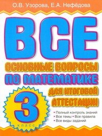 

Все основные вопросы по математике для итоговой аттестации. 3кл