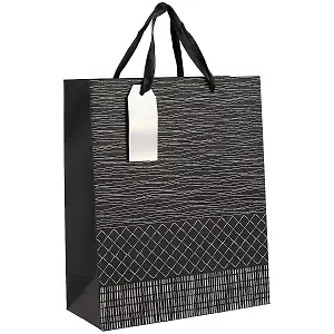 Пакет А4 32*26*12 Geometry Black нейтр., бум.мат.ламинат