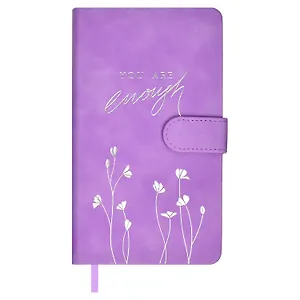 Ежедневник недат. А6+ 120л 110х190 "Бейбискин" сиреневый, иск.кожа, тв.переплёт, тиснение фольгой, магнит.клапан, офсет, ляссе