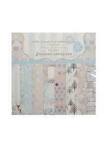 Набор бумаги д/скрапбукинга Зимняя прогулка (NBKM-01) (180гр.) (24л.) (Рукоделие) (упаковка)