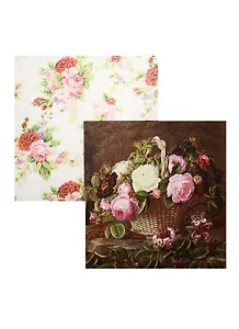 Набор для творчества Салфетки для декупажа Корзина с розами - 2 шт.