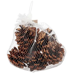 Шишки, 9 шт, 5 см (сетка)