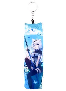 Брелок-антистресс Аниме Dakimakura Девушка-волшебница с бабочками (Сёдзё) (цветная) (15х4)