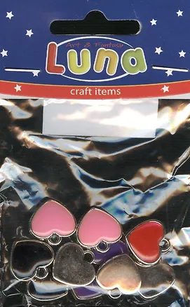Набор для творчества LUNA Подвески Сердца 10шт 2369960