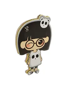 Блокнот Девочка с мишкой (003216) (Карамба)