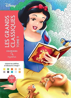 Книга Coloriages mysteres Disney Les grands classiques Tome 9 Раскраска Волшебный мир Диснея Великая классика том 9 /Книги на английском языке ()