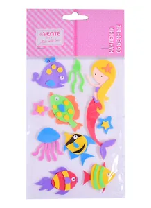 Наклейки объемные deVENTE Подводный мир (фоамиран) (110х180 мм.) (3+) (8002014) (deVente) (упаковка)