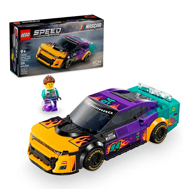 LEGO Speed Champions: Гоночный автомобиль Chevrolet Camaro ZL1 нового поколения NASCAR, 328 деталей (76935) 3139761 — 1