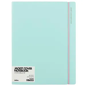 Тетрадь-папка А5 24л кл. "Jacket cover" съемн.внутр.блок, пласт.обл., 4 папки-уголка, папка на молнии, резинка