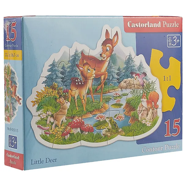 Пазл Castorland Маленький олененок 15эл 22,2*16,5см В-015115 2480285 — 2