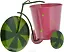 Кашпо декоративное металл Велосипед Зеленый арбуз (22х10х14) (43875) — 2584188 — 3