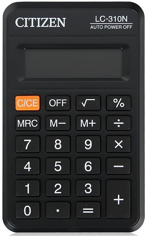 Калькулятор 8-разрядный карманный, LC-310N/LC-310NR, Citizen 209406 — 1