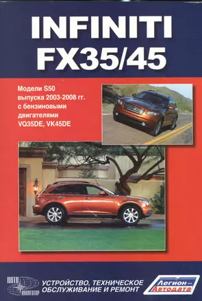 Infiniti FX35/45. Модели S50 выпуска с 2003-2008 г. с бензиновыми двигателями VQ35DE, VK45DE. Руководство по эксплуатации, устройство, техническое обслуживание и ремон — 2533898 — 1