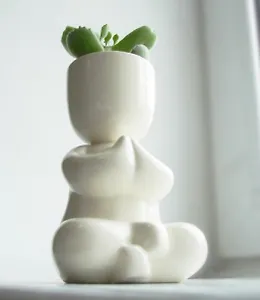 ЭкоЧеловечек Йог (13,7х8,5) (керамика) (1004)