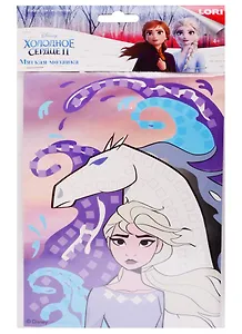 Набор для творчества Мягкая мозаика LORI Disney. Холодное сердце-2 Эльза Кэд-002