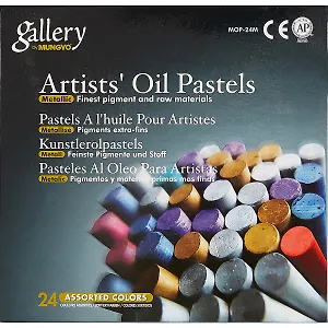 Пастель масляная мягкая «Mungyo», 24 цвета