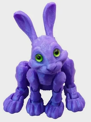 Фигурка 3D Прыгающий кролик Том (пластик) (7х7) (02002999) 3114676