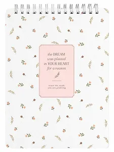 Блокнот А5 80л кл. "April", белый, карт.обл., спираль, микротекстурирование, ламинация