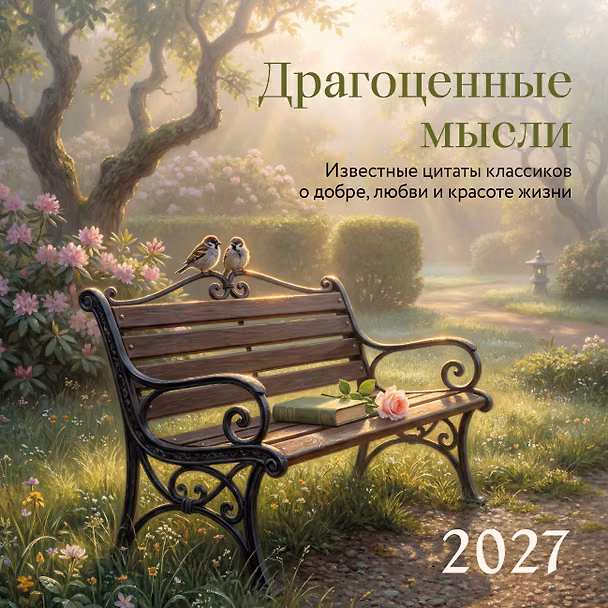 Драгоценные мысли. Известные цитаты классиков о добре, любви и красоте жизни. Календарь настенный на 2027 год (300х300 мм) 3179215 — 1