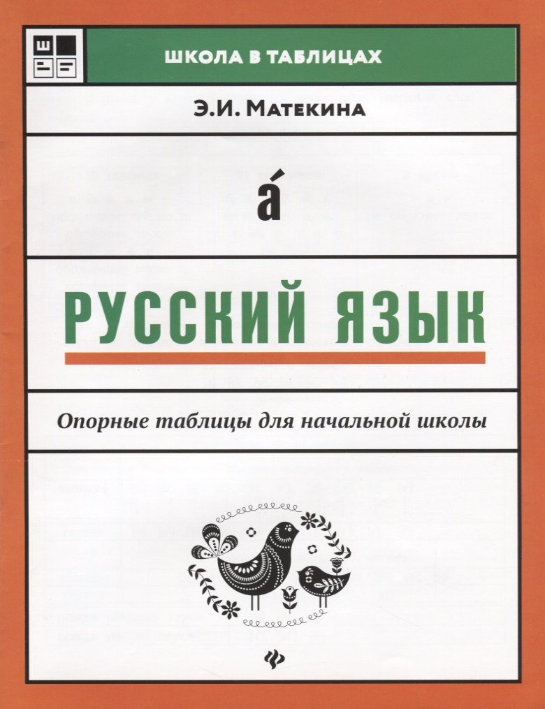 

Русский язык: опорные таблицы для начал.школы