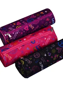 Пенал-тубус "Love and Peace", ткань, ассорти, Black Ant