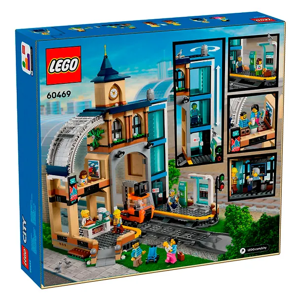 60469 Конструктор детский LEGO City Центральный железнодорожный вокзал, 752 деталей, возраст 7+ 3169384 — 3