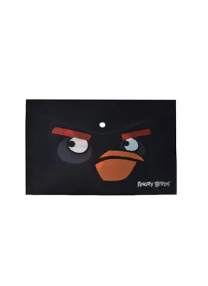 Папка-конверт А4 "ANGRY BIRDS" на кнопке, пластик 0,18мм, ассорти, Centrum — 230398 — 1