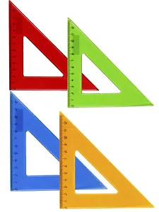 Угольник 12 см 45*90*45, в ассортименте