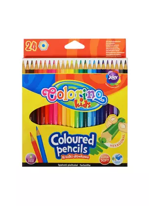 Карандаши цветные Colorino, Kids, 24 цвета — 235240 — 1