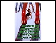 обложка для паспорта "Скромная девушка"13,7*9,6 см 445957, шт