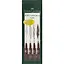 Ручки капиллярные сепия 4шт (M, F, S,кисточка) профессиональные "РITT" — 219376 — 1
