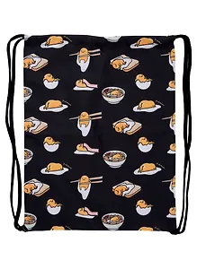 Мешок для сменной обуви " Gudetama", 360*470мм, черный, 1отд.