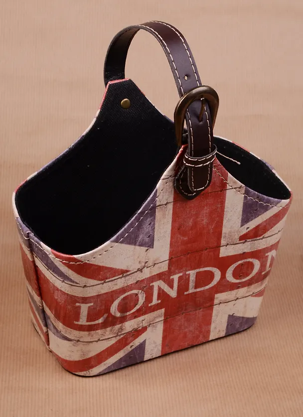 Корзинка для мелочей с ручкой Британский флаг London 18*25см 12-06649-JC02-1 2576101 — 4