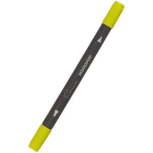 Маркер акварельный "Сонет", двухсторон., кисть и тонкий наконечник, канареечный, сонет