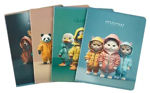 Тетрадь в клетку Be positive, "Животные в комбинезонах", 48 листов, в ассортименте