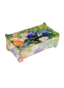 Шкатулка дерево Цветы 3 (17х9х6) (1381840)