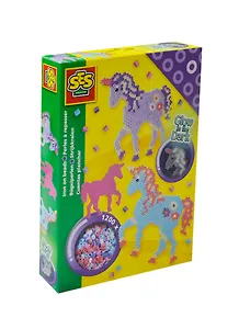 Термомозаика Волшебные лошадки светящ. в темноте (06115) (SES Creative) (5+) (коробка)