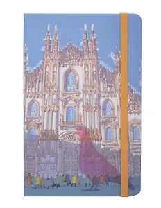 Книга для записей А5 120л лин. "Le I Am Milan Large" слоновая кость, жесткая обложка, Moleskine